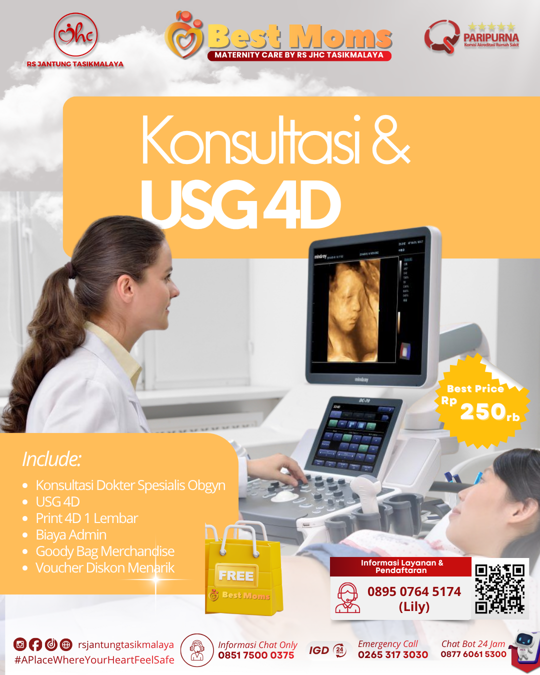 PAKET BEST MOMS USG 4D